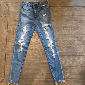 American eagle super high waisted jegging 2 short
